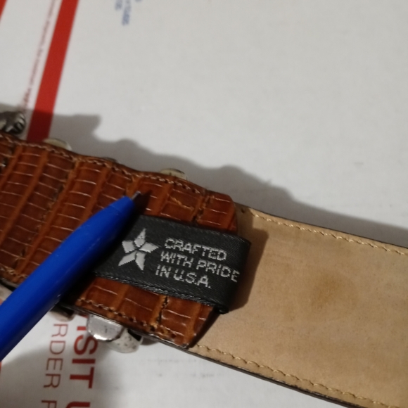 🐎🐴Brighton Vintage Leather Belt👡👡 🇺🇸 🇺🇲Size M Women,#47607,Made In U.S.A - Picture 15 of 16